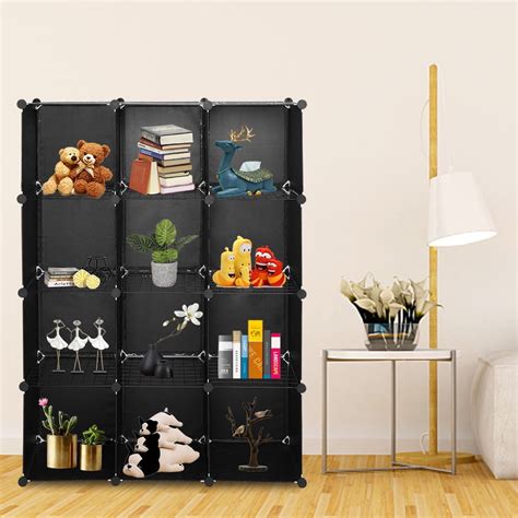 Buy Topcobe Cube Storage Organizer Book Shelf 12 Cube Storage Unit For Clothes Plastic Cube