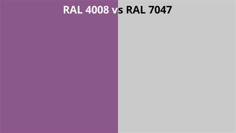 RAL 4008 Vs 7047 RAL Colour Chart UK