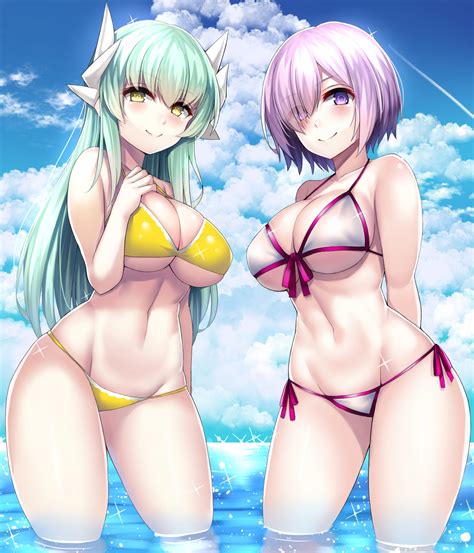 Wallpaper Bikini Cleavage Fate Grand Order Horns Kiyohime Fate