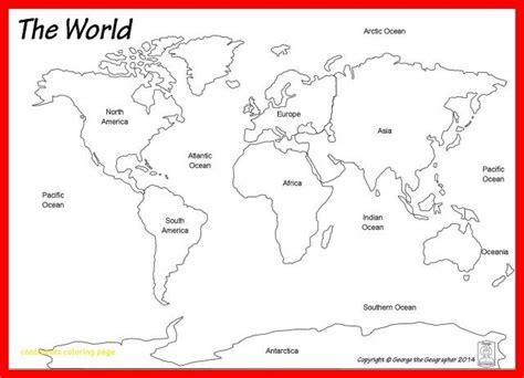 Use the blank outlined coloring pages in geography projects or in lessons, to show where africa, antarctica, australia/oceania, europe, north america. Great Image of Continents Coloring Page - entitlementtrap ...