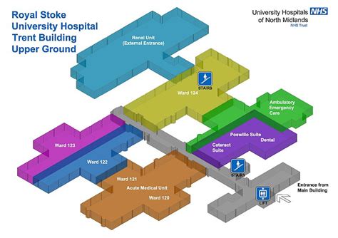 Internal Hospital Maps University Hospitals Of North Midlands Nhs Trust