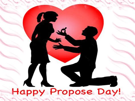 Happy Propose Day Boy Proposing Girl Greeting Card