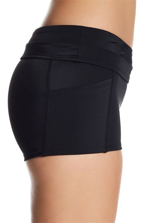 Jantzen And Jag Swimwear Synthetic Boy Short Bikini Bottoms In Black Lyst