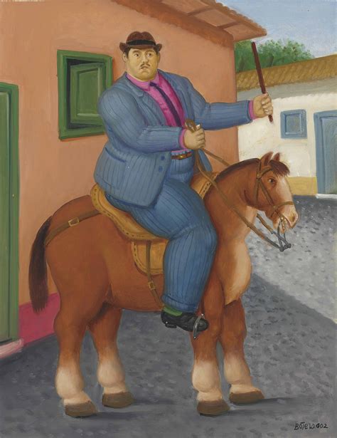 Fernando Botero Colombian B 1932 Man On A Horse Christies