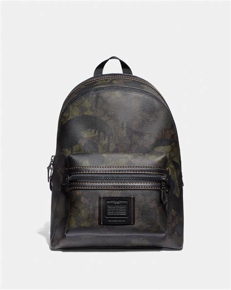 Backpacks Mens Coach Academy Backpack In Signature Canvas With Wild
