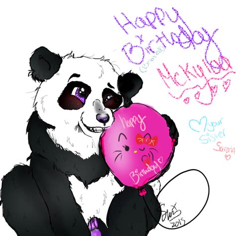 Happy Birthday Panda By Honeymouse On Deviantart