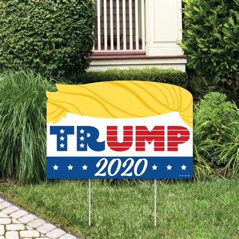 Trump 2020 Political Election Yard Sign Lawn Decorations Party