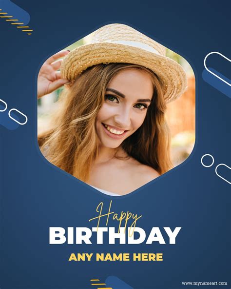 Birthday Wishes With Photo Card For Social Media Post
