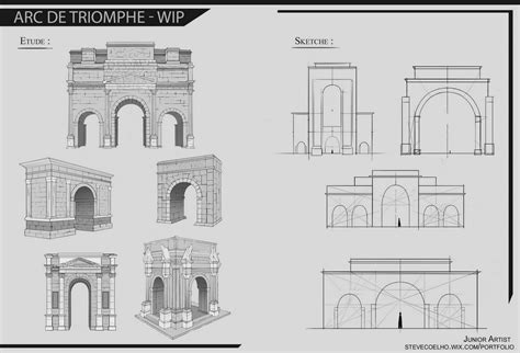 Arc De Triomphe Structure Plans