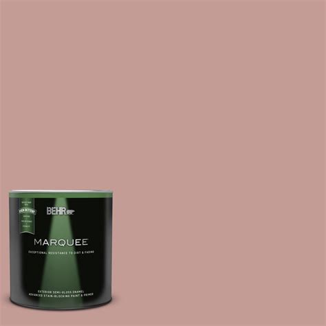 Behr Marquee 1 Qt S170 4 Retro Pink Semi Gloss Enamel Exterior Paint