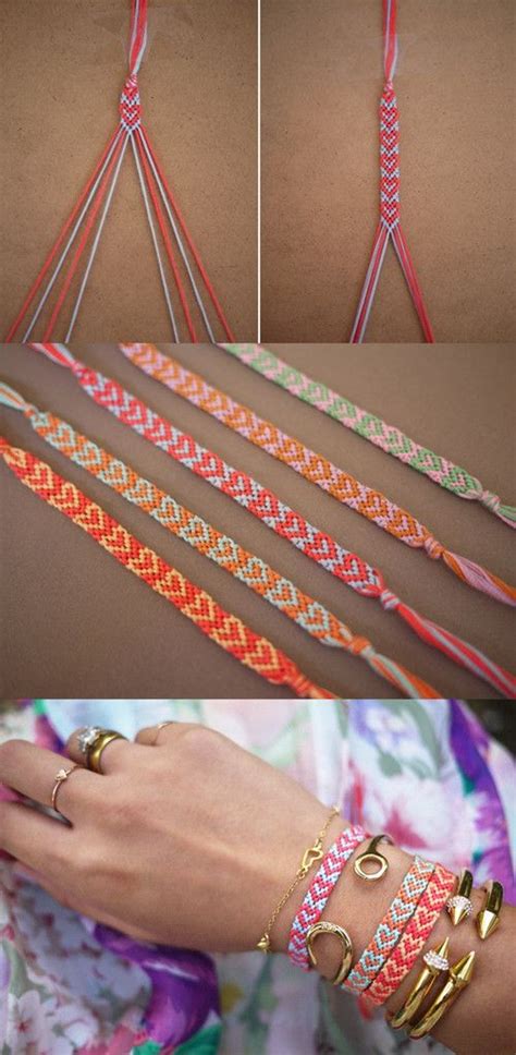 Pale yellow on the sketch marks the white color. 30+ Easy DIY Bracelet Ideas and Tutorials - Noted List
