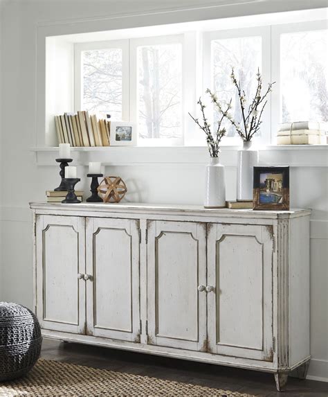 Mirimyn Antique White Door Accent Cabinet From Ashley Coleman Furniture