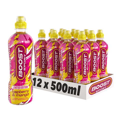 Buy Boost Sport Drink Raspberry & Mango Flavour, 500ml x 12 pack