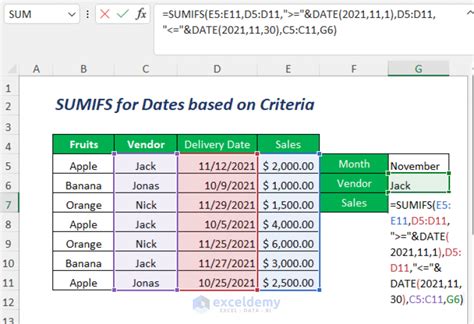 How To Use Sumifs Formula With Multiple Criteria In Excel 11 Ways
