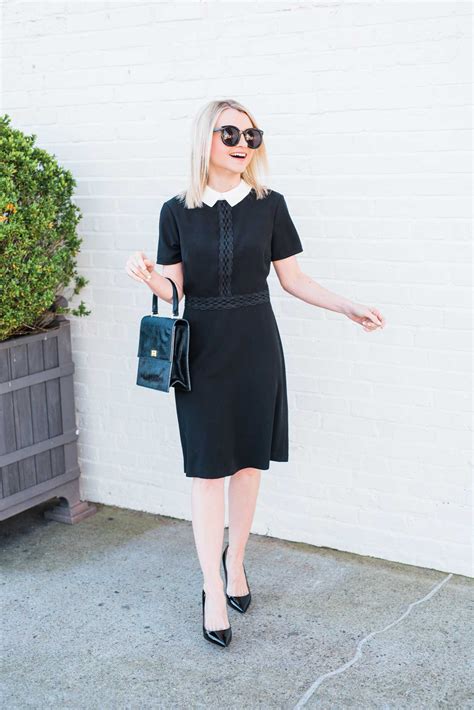 Maybe you would like to learn more about one of these? How To Style A Black Dress With White Collar | Fashion ...