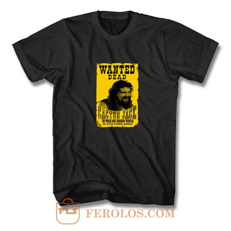 Men t shirt, women t shirt, long sleeves, hoodie, sweatshirt plus size our size: Cactus Jack Mick Foley Yellow Poster Wanted Dead T Shirt ...