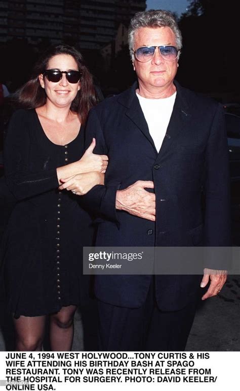 June 2 1994 Tony Curtis And His Wife Lisa Deutsch Arrive At Spago News Photo Getty Images