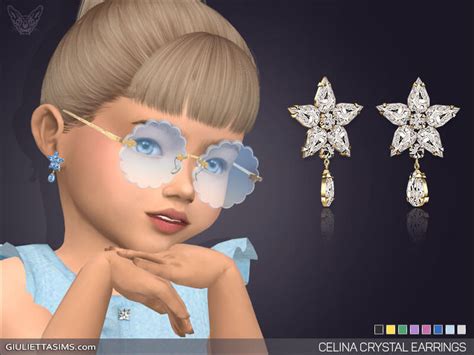 Sims 4 Celina Earrings For Toddlers The Sims Book