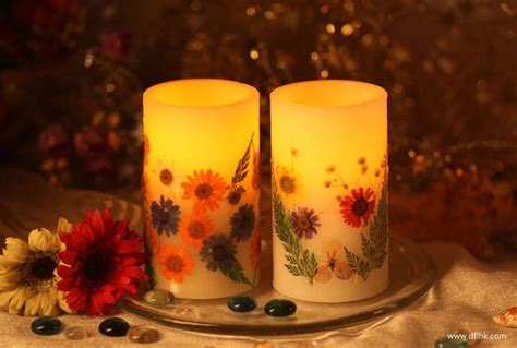 Crystal may slide into the wick burying the wick if these directions are not followed. LED Candle with Flower Decoration(id:6775164) Product ...