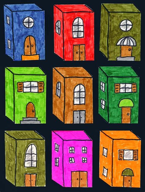 Little 3d Buildings · Art Projects For Kids
