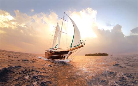 Sailboat Full Hd Wallpaper And Background 1920x1200 Id423041