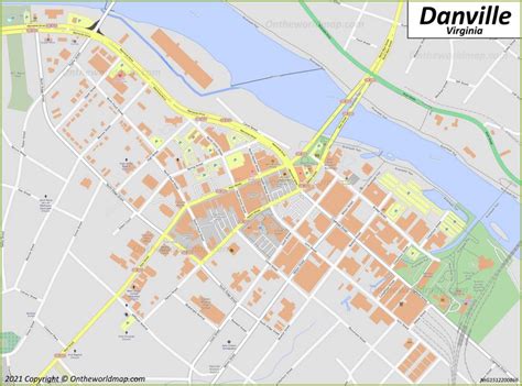 Downtown Danville Map