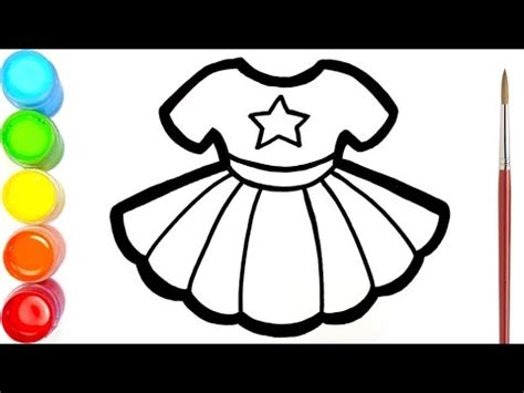 Selanjutnya adalah mewarnai gambar sketsa baju muslimah dengan seragam sekolah lagi. Menggambar Dan Mewarnai Baju Dress Warna Warni Untuk Anak ...