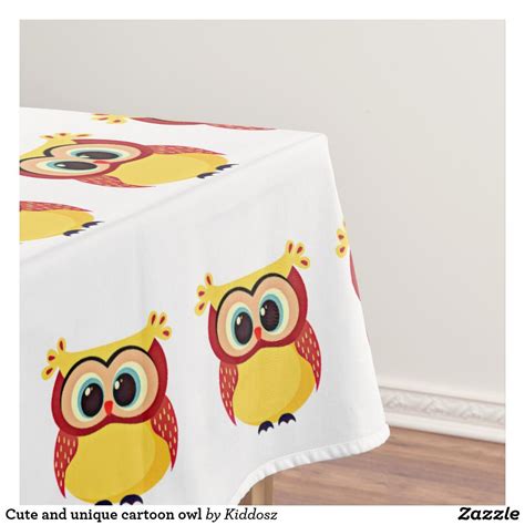 Cute And Unique Cartoon Owl Tablecloth Owl Cartoon Table Cloth Owl