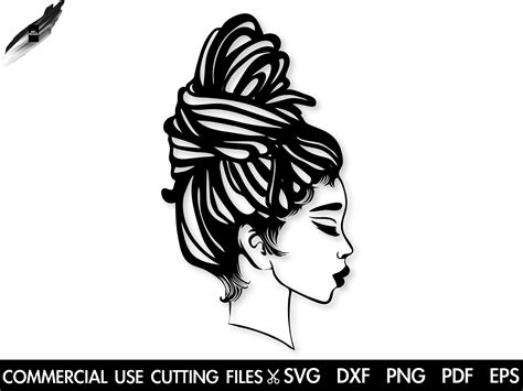 drawing and illustration afro woman svg black queen loc d svg black woman svg dreadlocks svg afro