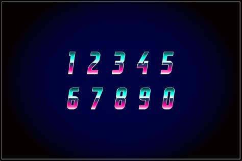 Cool Numbers Fonts