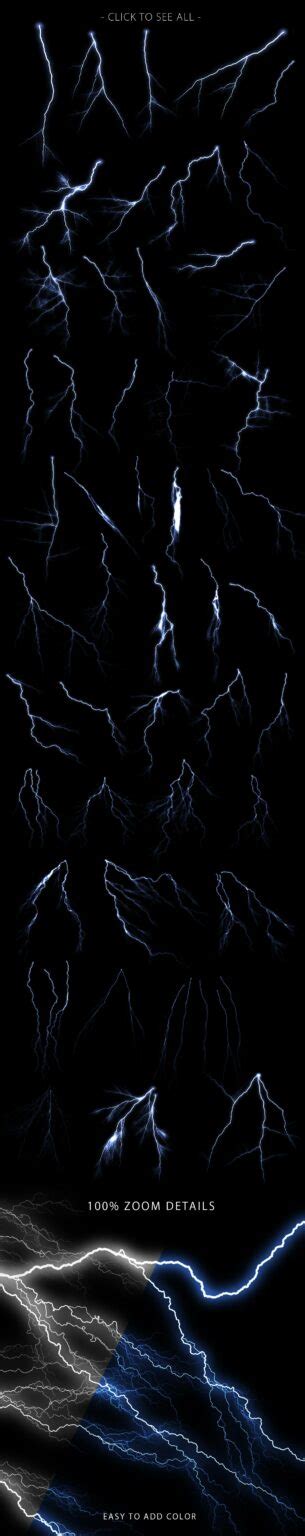 Lightning Photoshop Brushes Masterbundles