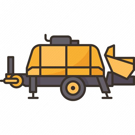 Concrete Pump Cement Building Machinery Icon Download On Iconfinder