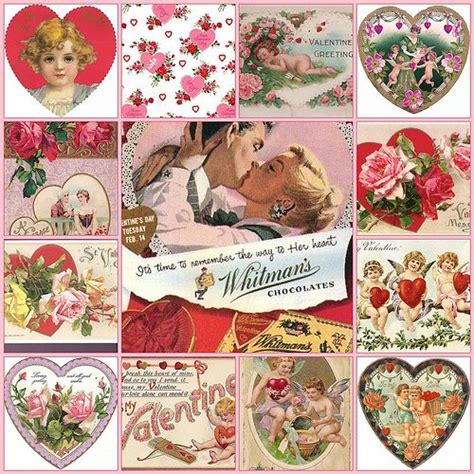 Cottage Blessings Happy Vintage Valentines Day Vintage Valentine