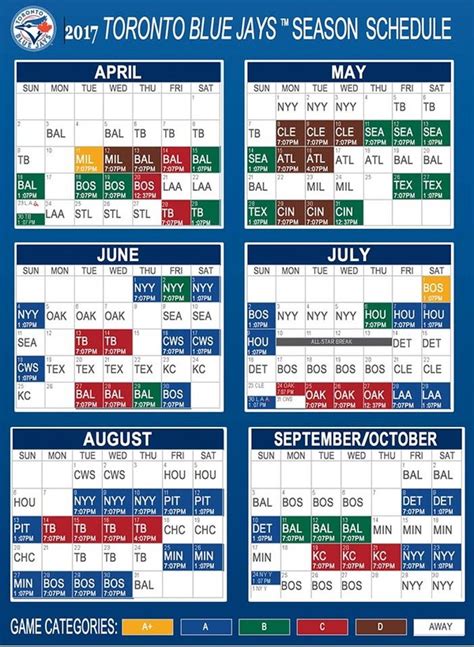 2017 Blue Jays Schedule The Lowlights Bluejaysnation