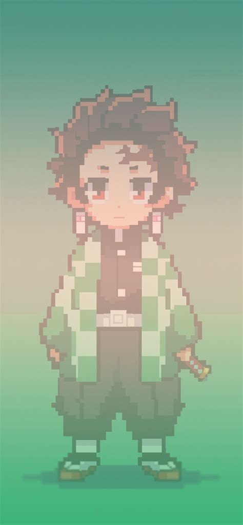 Tanjiro Kamado Pixel Art Wallpapers Cool Demon Slayer Wallpaper