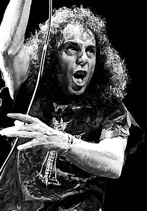 Ronnie James Dio Art Poster Heavy Metal Hard Rock Ronnie James Etsy