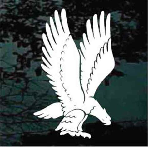 Solid Eagle Landing Decals And Car Window Stickers Decal Junky