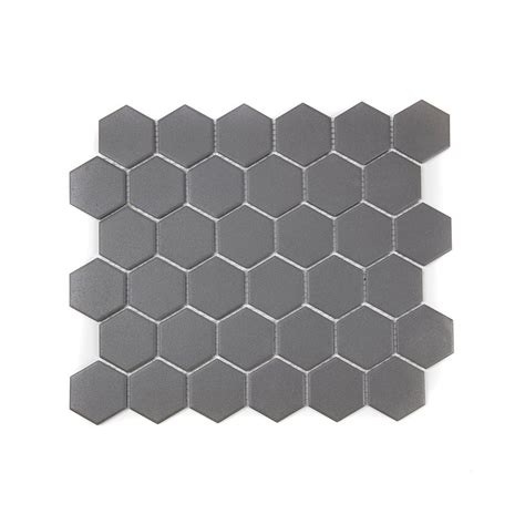 Dark Grey Hexagon Tiles Anti Slip Wall And Floor Mosaic Tile