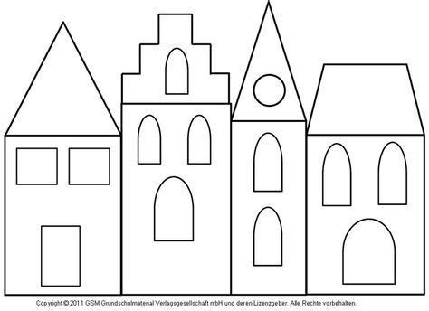 Fensterbilder mit kindern als farbenfrohe fensterdeko für ostern basteln? Fensterbild: Häuser mit Transparentpapier 3 ...