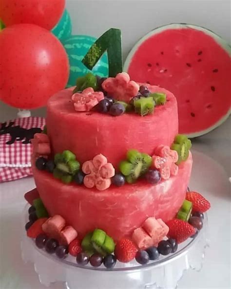 bolo de melancia 72 ideias lindas e criativas para festas