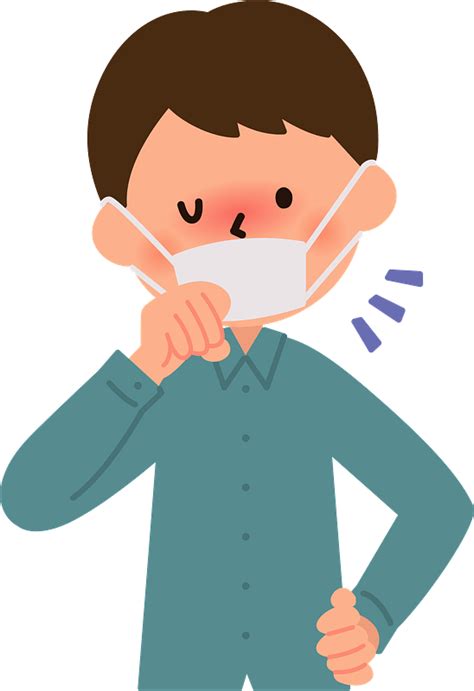 Man Is Sick With A Cough And Cold Clipart Free Download Transparent