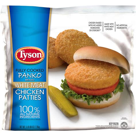 Use skinless, boneless chicken breasts, and assume 4 to 6 ounces per serving. Tyson Panko Breaded Chicken Breast Patties, 5 lbs. - BJ's ...