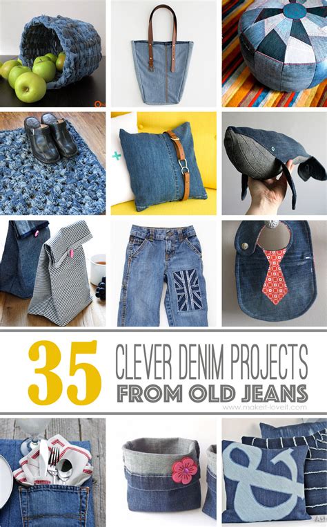 35 Creative Diy Craft Ideas For What To Do With Old Jeans