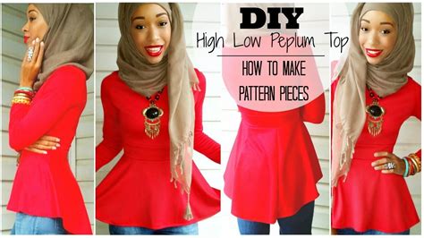 From the warm temps of summer to the cold weather in fall and winter, our tops keep you feeling good. DIY | High Low Peplum Top | Tutorial | How to Make a Pattern - YouTube