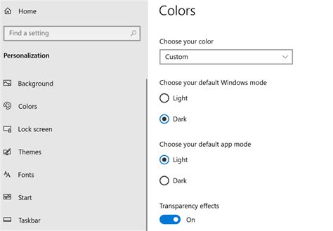 How To Change Taskbar Color In Windows 10 Light Dark Accent
