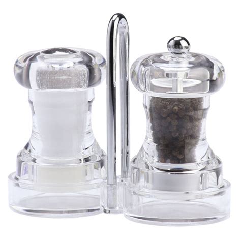 Chef Specialties 01630 4 Capstan Acrylic Pepper Mill And Salt Shaker