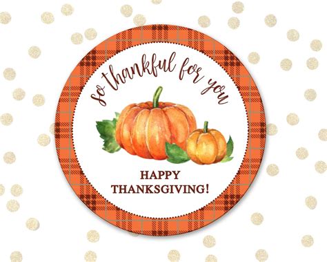 Happy Thanksgiving Stickers So Thankful Stickers Etsy
