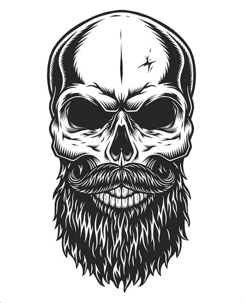 Beard Skull Vectors And Illustrations For Free Download Freepik