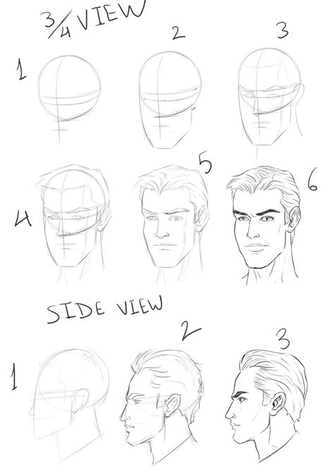 Head Tutorial By Masterss On Deviantart In 2020 Face Drawing Anime Face Shapes Drawings