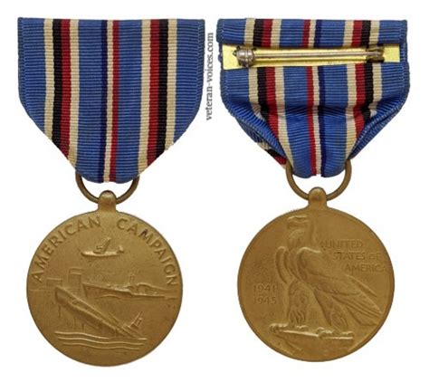 Military Campaign Award American Campaign Medal Ribbon Ww Wwii Militaria Medals Ribbons Rfe Ie